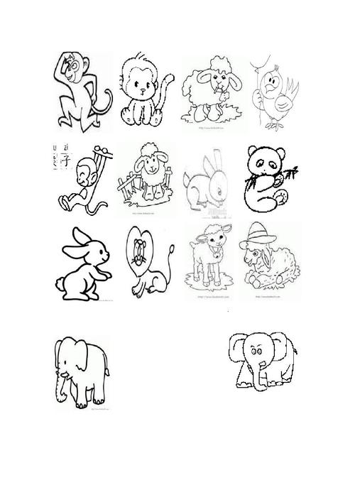 十种小动物简笔画 100个小动物简笔画