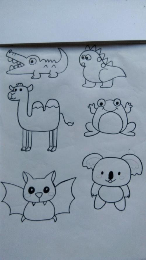 动物可爱简笔画 卡通动物可爱简笔画