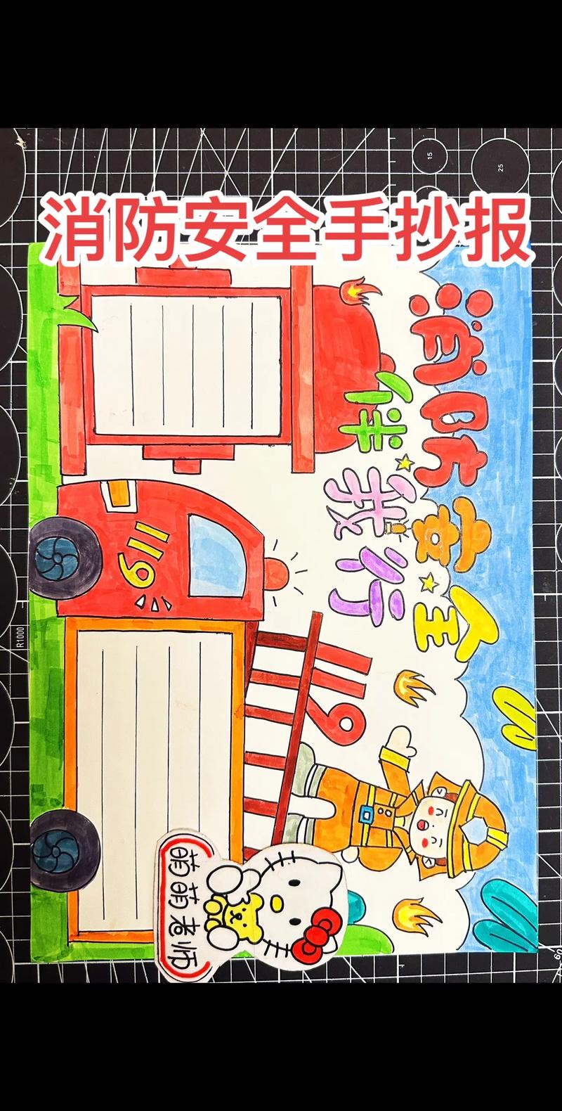 一二三年级消防安全手抄报绘画 一二三年级消防安全手抄报绘画图片