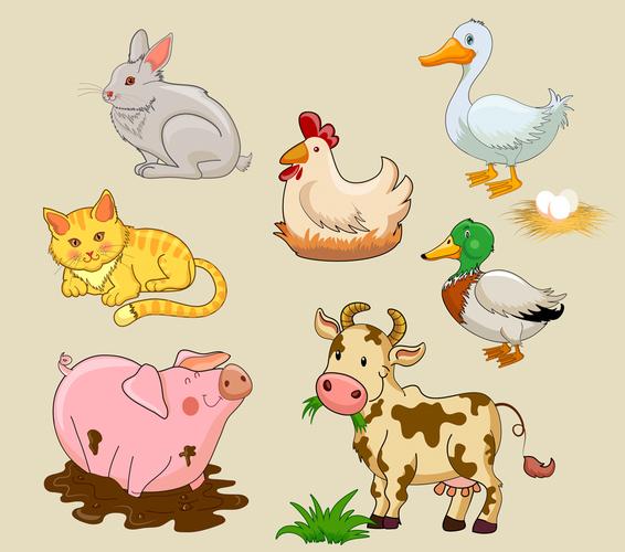 农场的动物简笔画 农场的动物简笔画怎么画