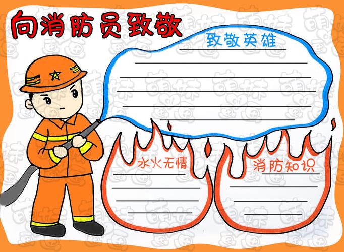 关于消防员的手抄报 关于消防员的手抄报怎么画