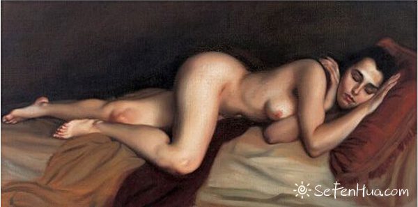 陈丹青色人体艺术粉画手绘赏析 陈丹青色人体艺术粉画手绘赏析