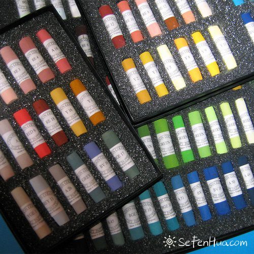 色粉笔画材介绍和使用心得-色粉画