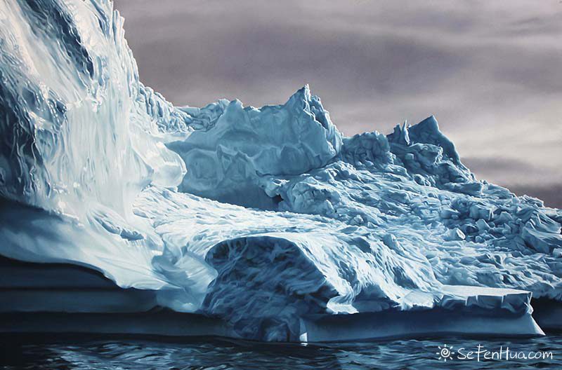 Zaria Forman色粉笔画冰山海洋 Zaria Forman色粉笔画冰山海洋