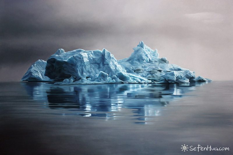 Zaria Forman色粉笔画冰山海洋 Zaria Forman色粉笔画冰山海洋