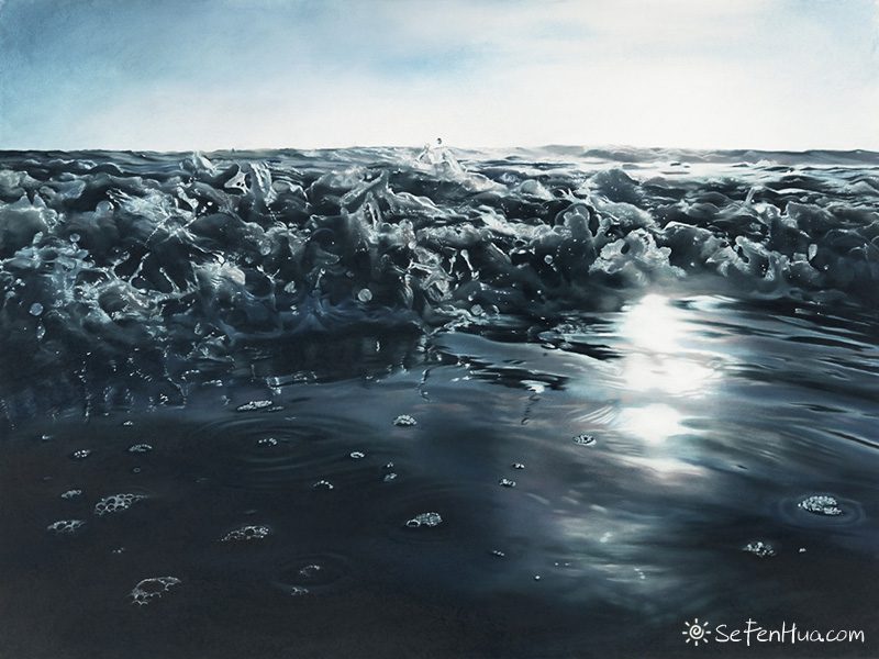Zaria Forman色粉笔画冰山海洋 Zaria Forman色粉笔画冰山海洋